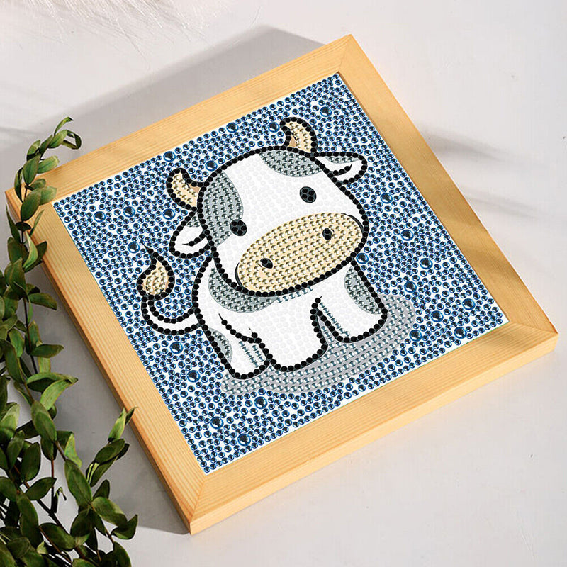 5D DIY Diamond Painting Cartoon Animal Full Round Drill Mosaic Crystal Art Ki