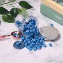200pcs Octagon Sealing Wax Blue Wax Beads for Envelope Invitation DIY (L)