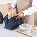 Picnic Insulation Bags Portable Lunch Bento Bag for School Camping (Blue) Newly
