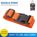 Nylon Travel Tied Cargo Luggage Belt Strap Buckles Camping Kits (Orange) Newly