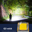 LED Flashlight 280LM Hand Torch Light USB Outdoor Household Camping Searchlig