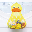 Kids Toys Storage Bag Cartoon Bathroom Suction Cup Hanging Bags (Duck)