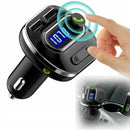 Wireless Bluetooth Handsfree Car Kit Transmitter MP3 Player Charger Dual L1H2