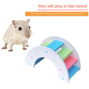 Wooden Hamster Small Animal Climbing Exercise Toys (Rainbow Bridge White) Newly