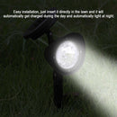 2pcs 3LED Solar Power Outdoor Landscape Headlights Lawn Way Garden Lights