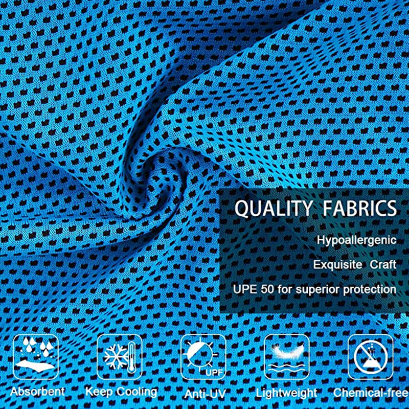 Outdoor cold feeling cold towel fine denier fiber fitness towel double laye