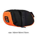 Reflective Bike Saddle Bag Bicycle Tail Rear Seat Cycling Pouch (Orange) Newly