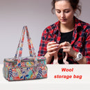 Tote Bag Knitting Needles Sewing Tool Thread Yarn Holder Organizer Handbags