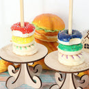 Baby Shower Wooden Storage Racks Donut Wall Stand Doughnut Rack Donut Holds