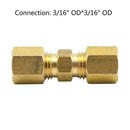1* 3/16" Brass Compression Fitting Straight Union Connector M0L1 A9T5 N8S2 Z7E6