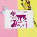Paper Cut Card DIY Transparent Silicone Animal Tiger Seal Embossing Album Tool