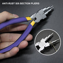 6 in 1 Wire Wrapper Looping Forming Jewelry Plier 6-Steps Multi Barrels Pli