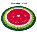 Merry Christmas Outdoor Blanket Carpet Floor Mat Christmas Tree Skirt 4 Layers