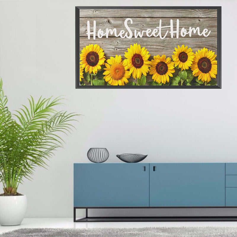 Sweet Home Oil Paint By Numbers Kits Canvas DIY Hand Painted Wall Picture