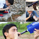 Camping Filter Straw Water Purifier Outdoor Drink Water Filter (Navy Blue)