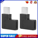 2pcs USB Type C Male to USB C Female Adapter Left Right Angled 90 Degree