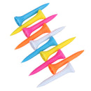 100Pcs Mixed Color Plastic 42mm(1 2/3 inch) Polypropylene Golf Tees Newly