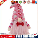 Bow Love Dwarf Ornaments Faceless Rudolph Valentines Xmas Wedding Decor (B)