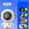 Summer Silent Air Cooling Fan Leafless Travel Desktop Wearable Fans (White)