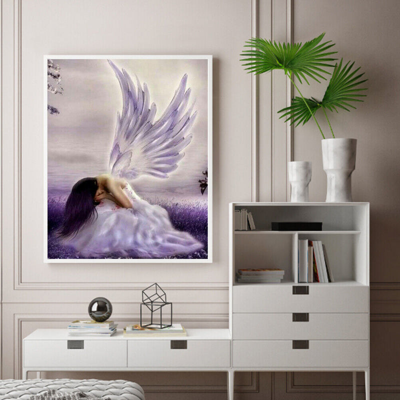Angel Girl Oil Paint By Numbers DIY Handpainted on Canvas Wall Art (B1187)