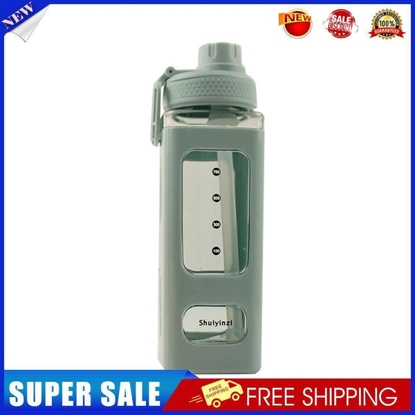 Sports Water Bottle Large Capacity Outdoor Portable Straw Water Cup (Green)