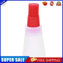 1pc Heat Resisting Silicone Grill Oil Bottle BBQ Basting Brush Tool(Red)