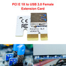 Mining PCI Express Adapter PCIe 1X to 16X Graphics Card Extender Card White