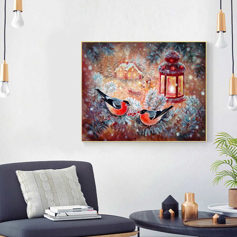 Frameless Dessert House Oil Paint By Numbers DIY Kit Handmade Drawing On Canvas