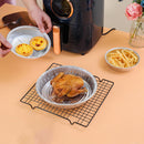 50pcs Steaming Basket Mat Foil Tin Air Fryer Steamer Liners Baking Oil Paper