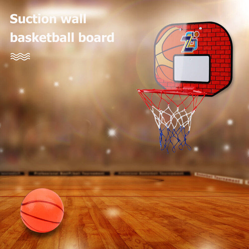Basketball Backboard Hoop Set Suction Basketball Board Kids Indoor Sports Game