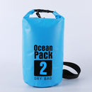 2L Waterproof Dry Bag Swimming Outdoor Drift Kayaking Storage Pack (Blue) Newly