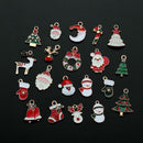 20Pcs Mixed Xmas Tree Hanging DIY Craft Christmas Charms Set Bracelet Pendant