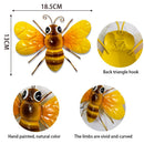Pendant Metal Handmade Craft Bee Decorations Wall Hanging Ornaments Sculptures