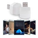 Mini USB Plug Lamp Computer Mobile Power Reading Book Light (White 1pc) Newly