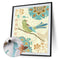 Frameless Flower and Bird Oil Paint by Numbers Kit Drawing Coloring on Canvas