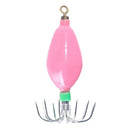 Hard Bait Luminous Squid Jig Hook 50.6g Octopus Fishing Tackle (Light Pink)