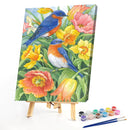 Frameless Bird Flower Oil Paint By Numbers Kit DIY Acrylic Handmade Handicraft