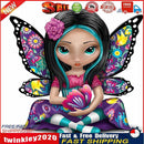 5D Diamond Painting Elf Girl Full Round Drill Mosaic Cartoon DIY (A2071) Newly