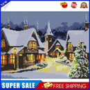 14CT Full Cross Stitch Christmas Eve Town Counted DIY Embroidery (FA197)