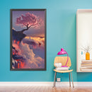 5D Diamond Painting DIY Cherry tree above the clouds Full Round Wall