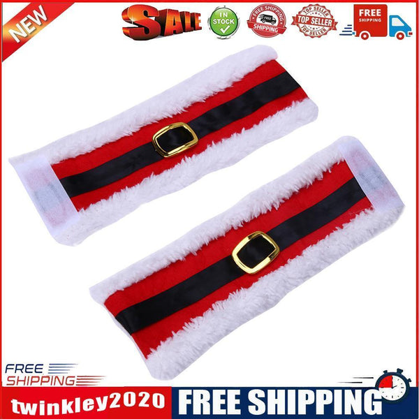 4pcs/lot Christmas Decor Napkin Holders Belt Buckle Christmas Decoration