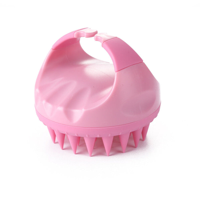 Silicone Hair Washing Comb Scalp Head Massager Hair Cleaning Tool (Pink) Newly
