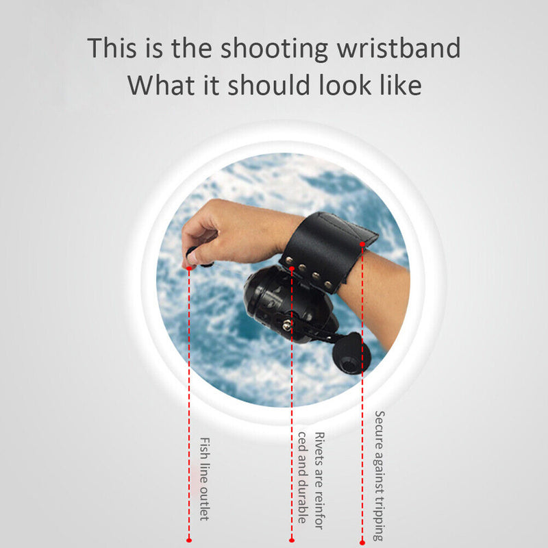 Durable Fishing Reel Wrist Strap Fishing Wheel Fixed Wristband Fishing Acce