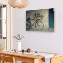 Frameless Oil Paint By Numbers Bicycle DIY Canvas Picture Craft for Home