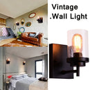 Hardwire Fixtures Wall Sconce Edison Wall Light with Seeded Glass Shade