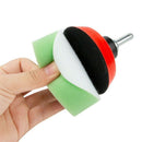 Sponge Car Polisher Drill Waxing Buffing Kit Buffing Waxing Sponge Pads