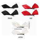 Bangs Hairclip Ribbon Hair Bows Clips Bowknot Side Hairpins Barrettes Headdress