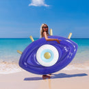 #A PVC Inflatable Floating Row Swimming Pool Summer Party Float Bed Lounger Chai