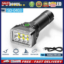 6 LEDs Flashlight Aluminum Alloy Flash Light Torch for Outdoor Working Adventure