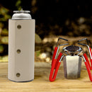 Leather Gas Bottle Cover Outdoor Camping Propane Tank Holder Bag (Beige) Newly